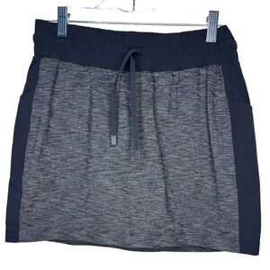 Athleta Excursion Hybrid Skort Gray Black - XS